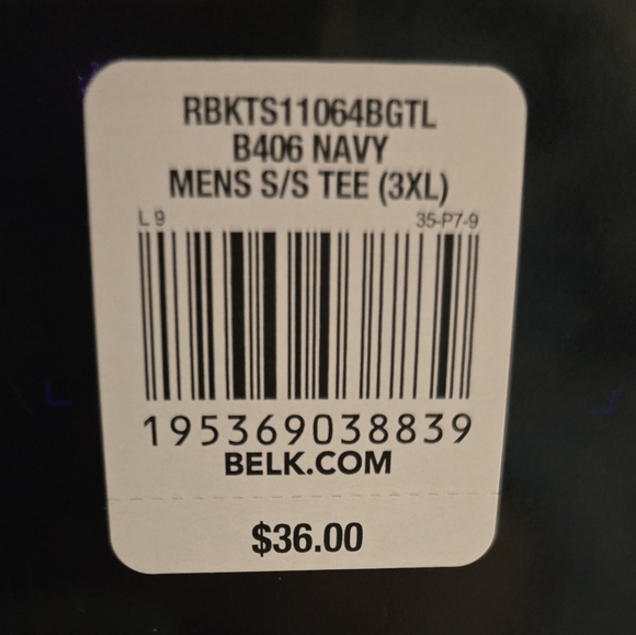 Men's Real Tree - Ocean+Coast Navy Blue Shirt NWT - Picture 6 of 6